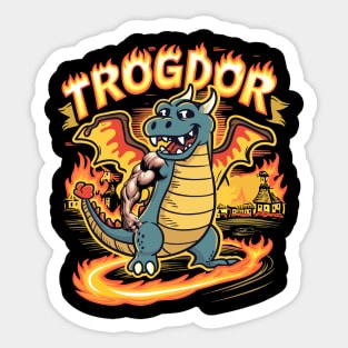 Trogdor the Burninator Dragon Sticker